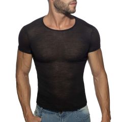 Addicted Thin Flame T-Shirt AD1109 Black