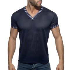 Addicted Slam V-Neck T-Shirt AD1280 Navy
