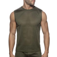 Addicted Nexus Mesh Tank Top AD1337 Khaky