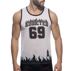 Addicted 69 Tank Top AD1340 White