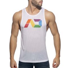 Addicted AD Rainbow Tank Top AD542 White