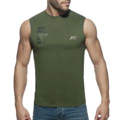Addicted Proud 2 Be Gay Tank Top AD959 Khaky