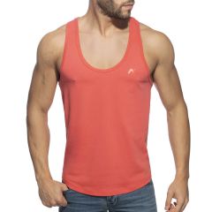 Addicted U-Neck Cotton Tank Top AD997 Coral