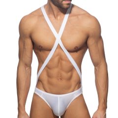 Addicted Reptile Cris Cross Bodysuit ADP10 White