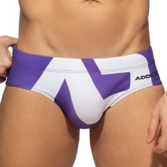 Addicted Extra Large AD Logo Swim Brief ADS045 Violet
