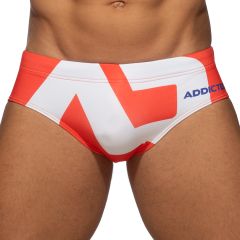 Addicted Extra Large AD Logo Swim Brief ADS045 Orange