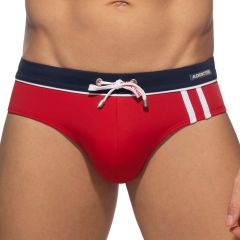 Addicted Sport Detail Binding Swim Brief ADS109 Red