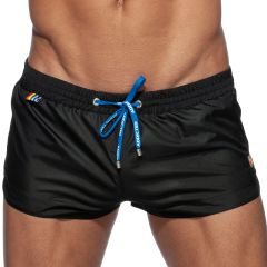 Addicted Rainbow Swim Short ADS197 Black