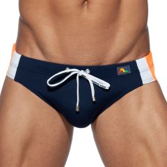 Addicted Stripes Basic Swim Brief ADS211 Navy