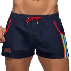 Addicted Rainbow Tape Swim Shorts ADS321 Navy