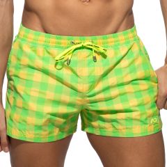 Addicted Flashy Squares Swim Shorts ADS350 Yellow
