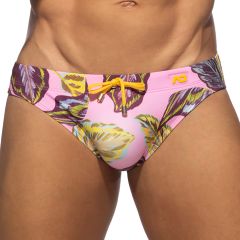 Addicted Maple Leaves Swim Brief ADS368 Pink