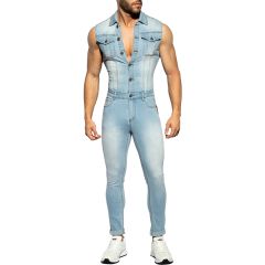 ES Collection Urban Denim Jumpsuit ESJ066 Blue