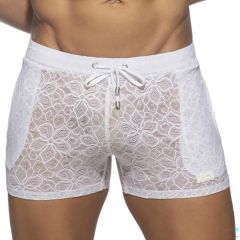 Addicted Flowery Lace Short AD1188 White