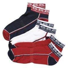 ES Collection Ankle Socks 3-Pack SCK02P Multi