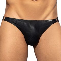 ES Collection Shiny Recycled Rib Bikini UN554 Black