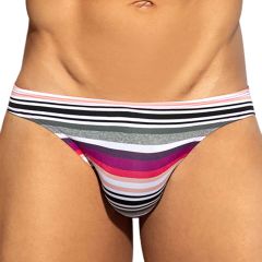 ES Collection Retro Stripes Bikini Brief UN609 Pink