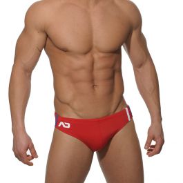 Mens red swim briefs shop
