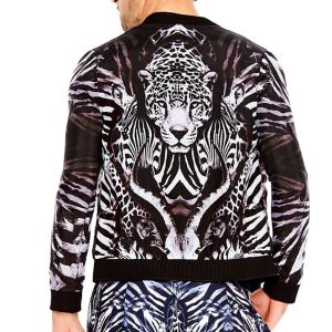 Aqua Blu Unisex Primal Bomber Jacket A8092PR Multi