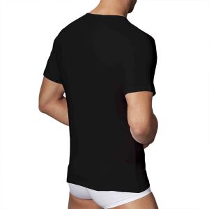 Doreanse V Neck T Shirt 2810 Black
