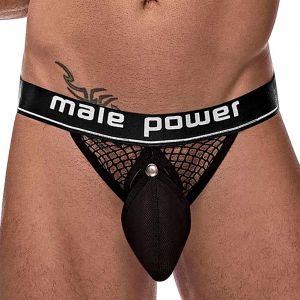 Male Power Cockpit C-Ring Jockstrap 346-260 Black