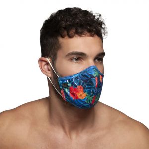 ES Collection Flowery Mask AC099 Navy