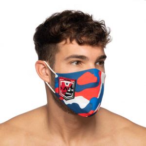 Addicted Camo Shield AD Face Mask AC127 Red