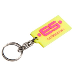 ES Collection ES Rubber Keyring AC216 Neon Yellow