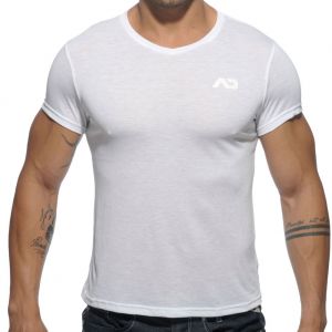 Addicted Basic V Neck T-Shirt AD423 White