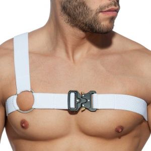 Addicted Gladiator Clipped Harness AD862 White