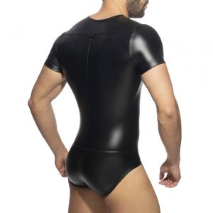 Addicted Front Zip Rub Body ADF141 Black