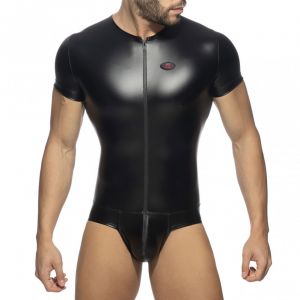 Addicted Front Zip Rub Body ADF141 Black