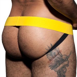 Addicted Cockring Jockstrap ADF59 Yellow