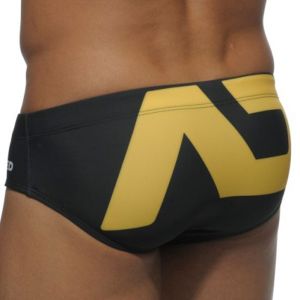 Addicted Extra Large AD Logo Swim Brief ADS045 Black