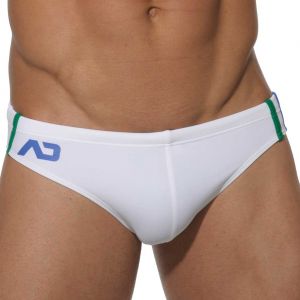 Addicted Low Cut Sports Swim Brief ADS005 White