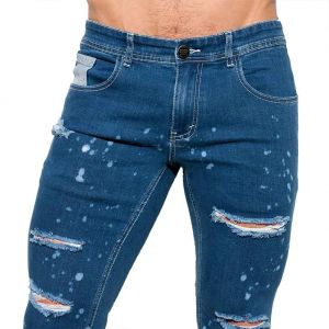 ES Collection Ripped Jeans ESJ043 Navy
