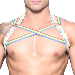 Andrew Christian Pride Stripe Ring Harness 3213 Multi