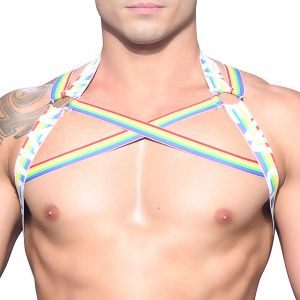 Andrew Christian Pride Stripe Ring Harness 3213 Multi