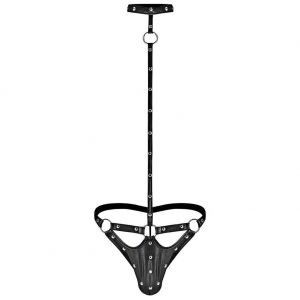 Male Power Fetish Tormentor G-String PAK-123 Black