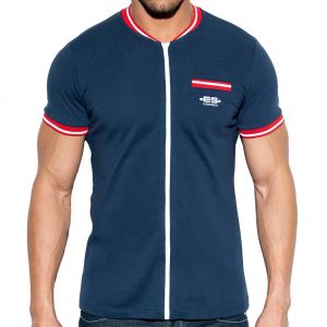 ES Collection Full Zip Mao Polo POLO30 Navy