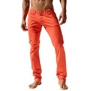Rufskin Jimmy Slim-Fit Straight Denim Jeans Burnt Orange