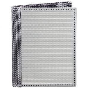 Stewart Stand TriFold ID Stainless Steel Wallet TF3101 Silver Checkered