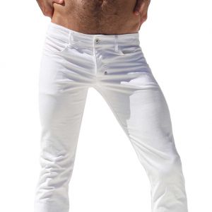 Rufskin Chinos Cotton Stretch Twill Jeans White