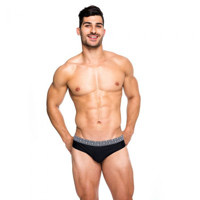 Teamm8 Podium Trim Swim Brief TSPOTB Black Mens Underwear WEAR