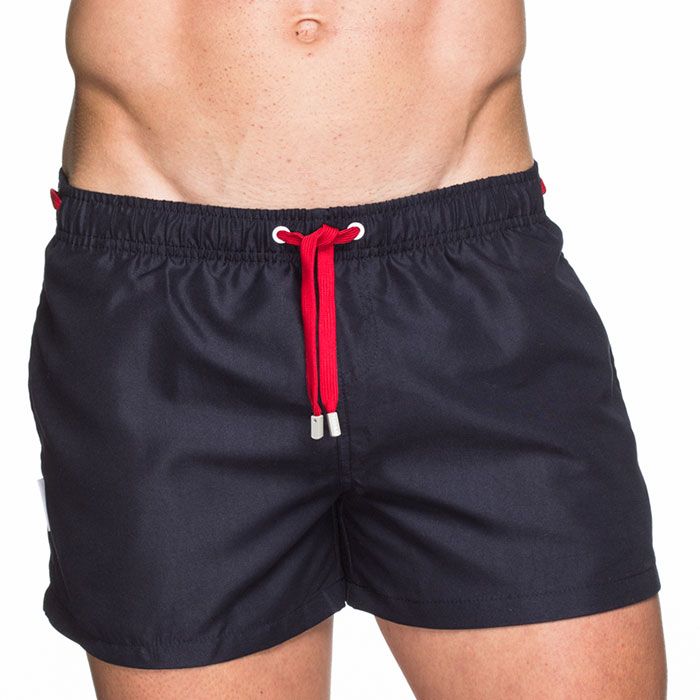 Teamm8 Grid Swim Shorts TSNGRID Navy Mens Underwear | WEAR IT OUT