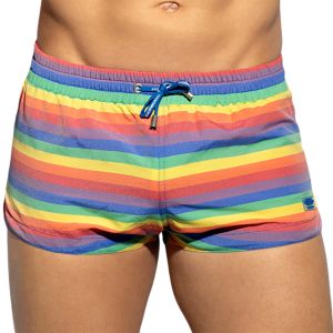 ES Collection Multi Stripes Swim Shorts 2304 White