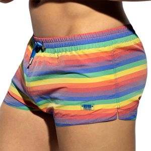 ES Collection Multi Stripes Swim Shorts 2304 White