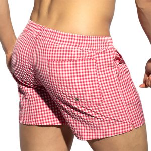 ES Collection Chess Swim Shorts 2306 Fuchsia