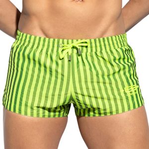 ES Collection Neon Stripes Swim Shorts 2308 Yellow