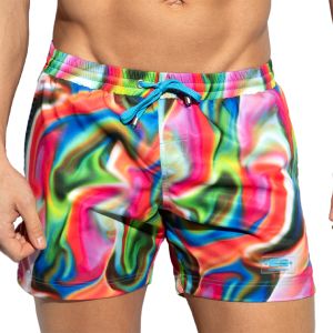 ES Collection Trippy Swim Shorts 2404 Turquoise